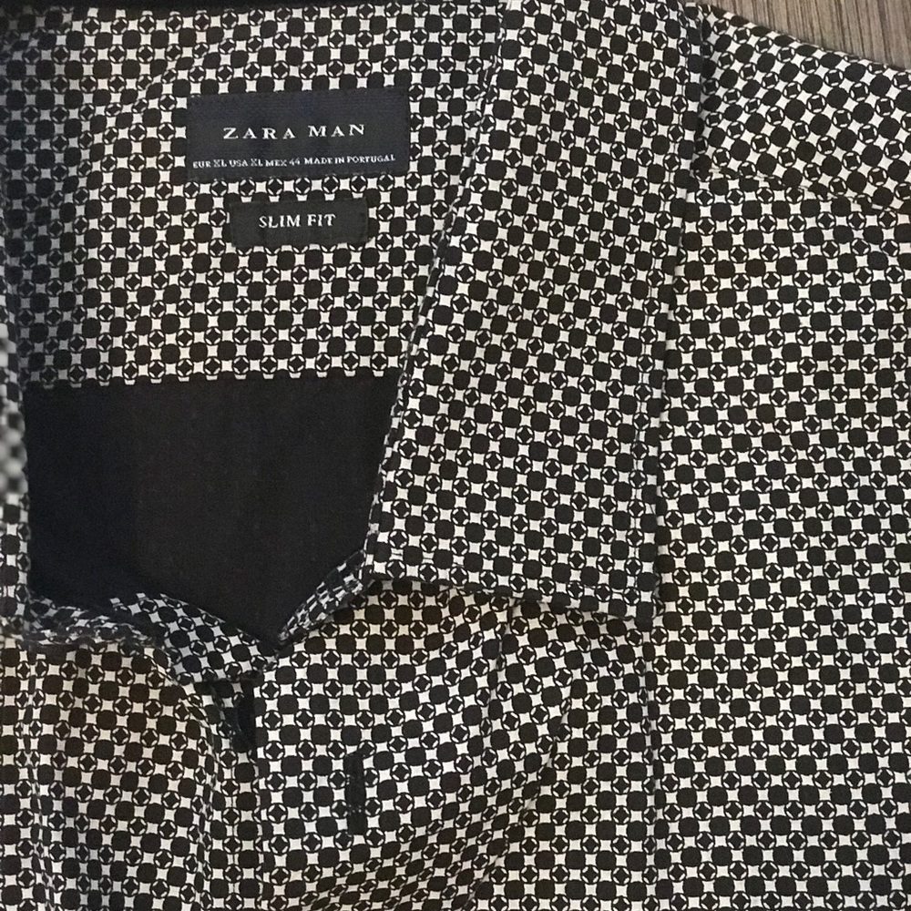 Zara men casual dress shirt